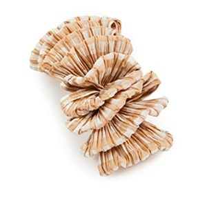 Loeffler Randall Tavi Crinkle Ruffle Gingham Hair Clip